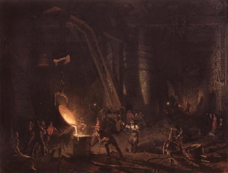 Foundry of gun, John Webber